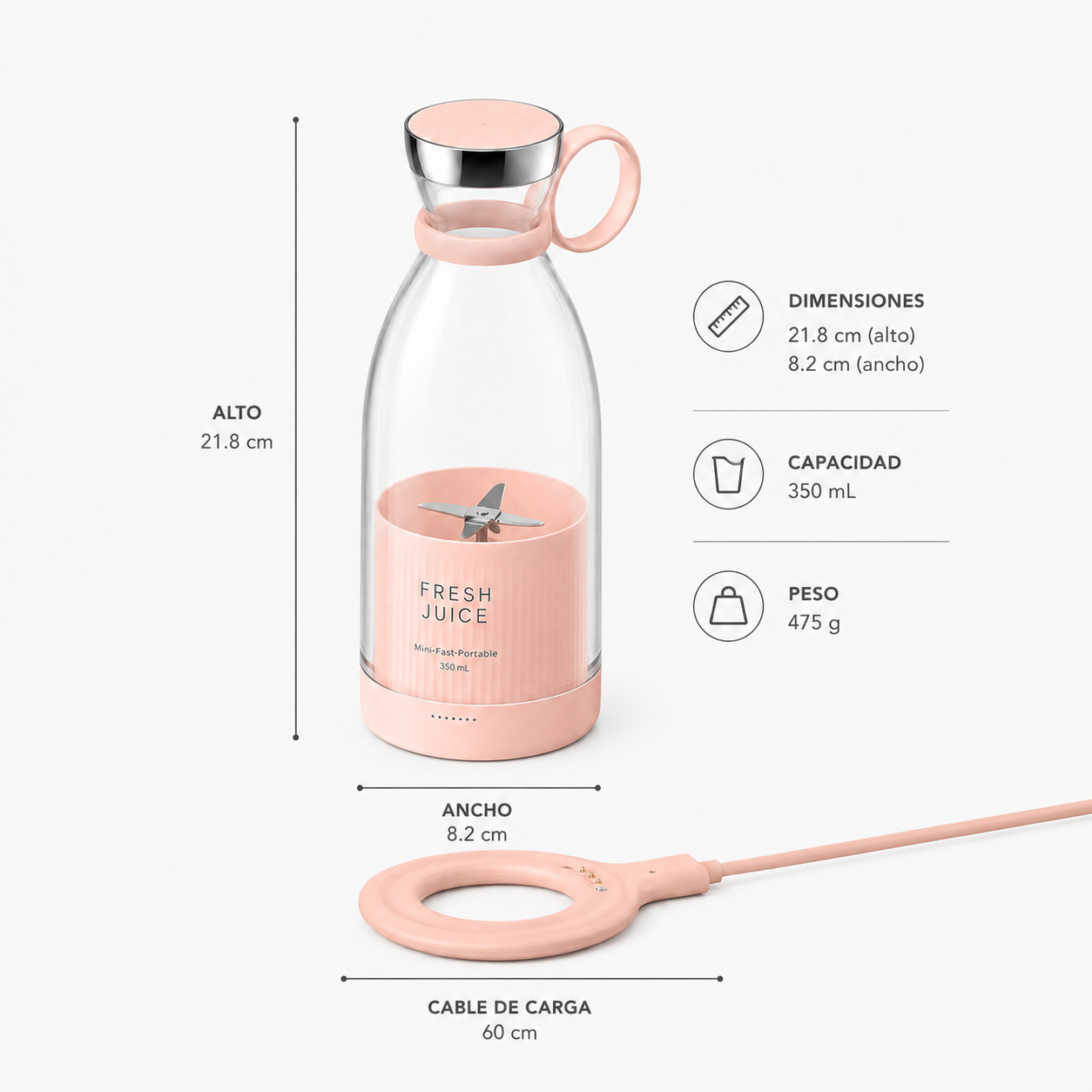 NutriGo™ | Batidora Portátil Recargable