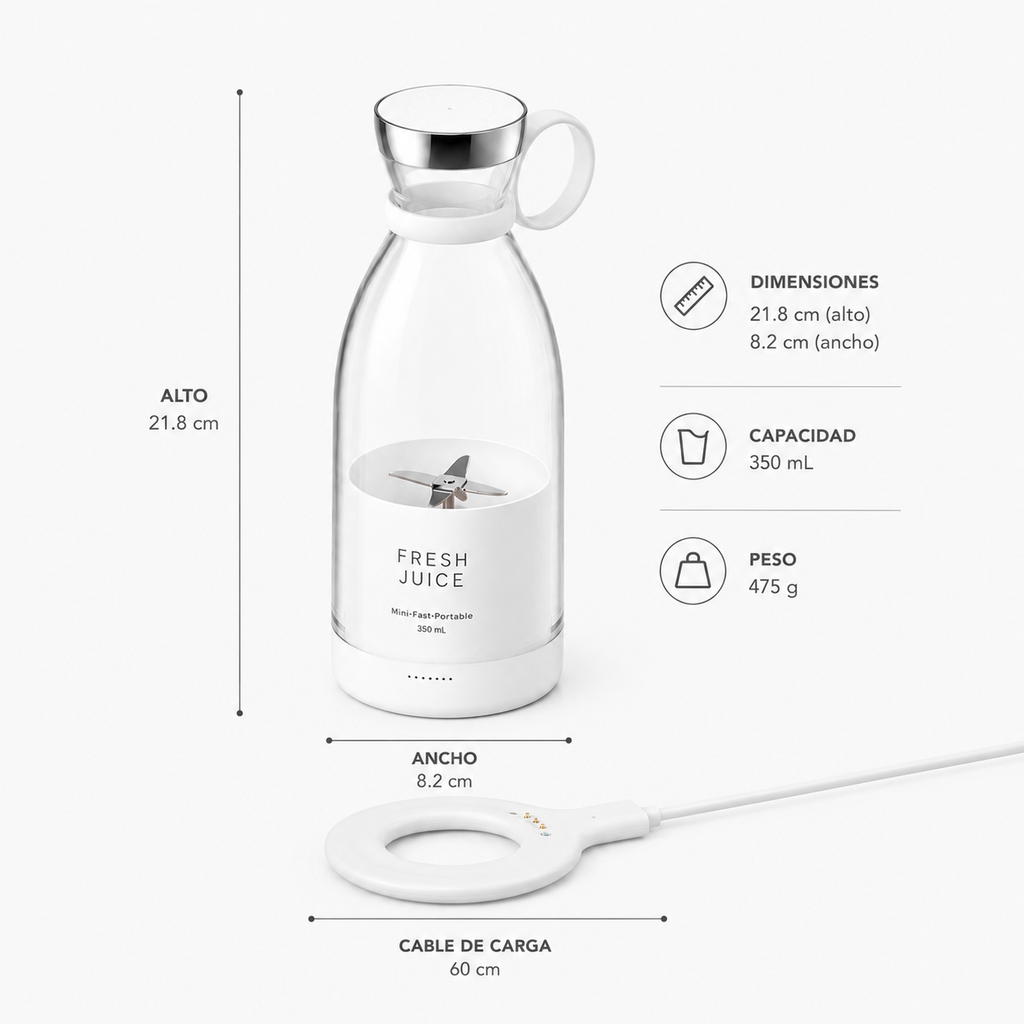 NutriGo™ | Batidora Portátil Recargable