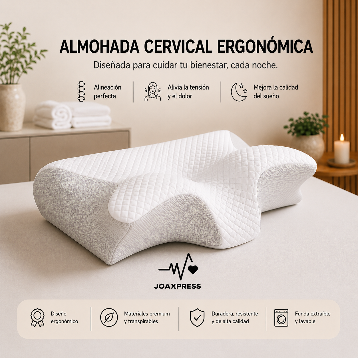 Almohada Cervical Ergonómica JOAVÉ™